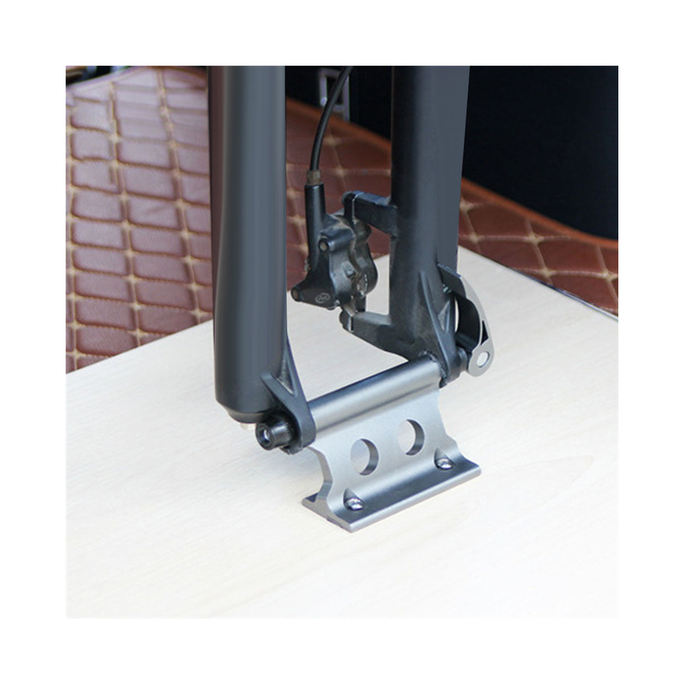 Forcella Anteriore Per Bicicletta, Clip Di Fissaggio A Sgancio Rapido, Morsetto Di Fissaggio Smontabile, Parte Portatile Per Ciclismo, Titanio Scuro-image