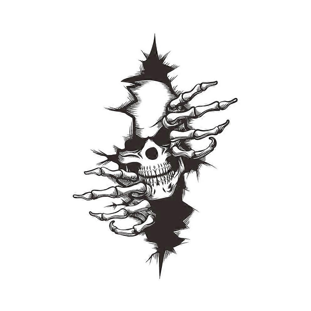 (As Show, One Size) Skull Skull Horror 22*32Cmstickers Decal Sticker Decal For Car Vehicle Automobile Sticker 4704245275310