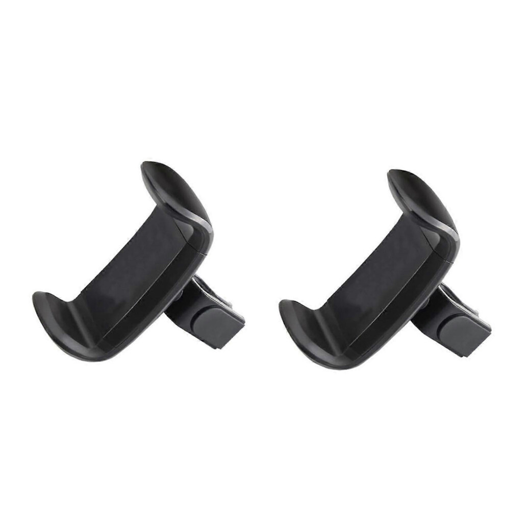 (As Show, One Size) 2Pcs Universal Rotatable Car Smartphone Holder Air Vent Mobile Mount - Black 4704245271299