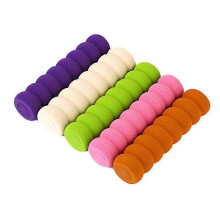(As show, One size) 2Pcs Door Handle Cushion Super Soft Wear Resistant EVA Ultra-thick Spiral Type Door Handle Protective Cover for Home Purple