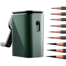 (As show, One size) Taille-crayon professionnel, - plume verte rglable, 9 niveaux de rglage, portable, convient aux enfants, aux tudiants, aux artistes, aux designers et