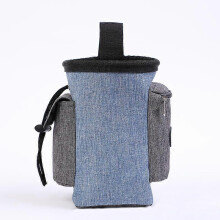 (As show, One size) Blue dog food bag, dog training bag, dog treat bag, dog food bag for training small dogs, easy to carry dog toys and food.
