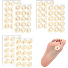 (As show, One size) 6 Pack Anti-Abrasion Soft Latex Corn Pads, 3 Shapes, Prevent Rubbing on Soles of Feet or Tiptoes, Oval Corns