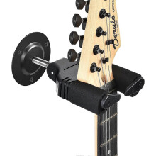 (As show, One size) Wall-Mounted Guitar Stand Wall-Mounted Guitar Rack Self-Locking Mechanism Guitar Hook Accessory for Acoustic Electric Folk Guitar Bass Banjo Violin Fi