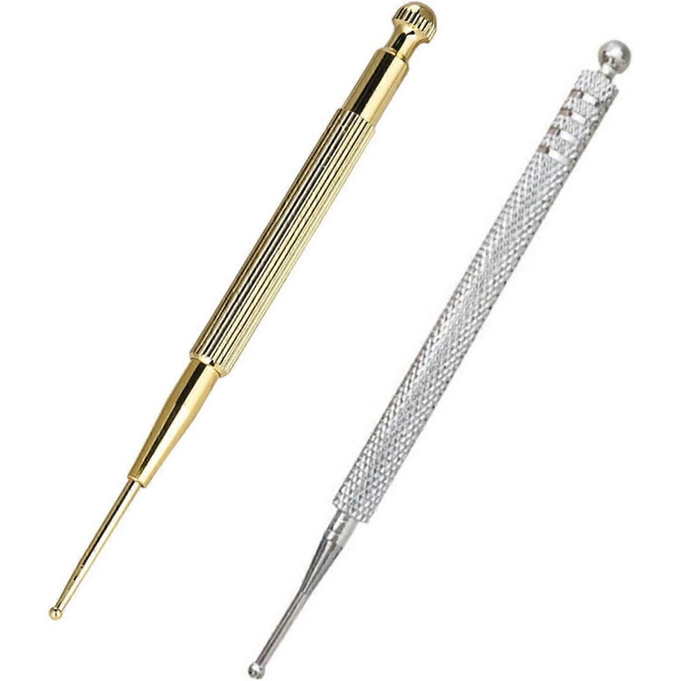 (As show, One size) 2 Pieces Acupressure Pen, Acupressure Bar, Acupuncture Ear Acupuncture Pen, Dual Probes for Acupuncture and Acupressure, Portable