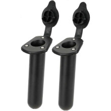 (As show, One size) Set of 2 pcs Flush Recessed Fishing Rod Holder with Carter Gasket Cap Cover Cap for Kayak Boats