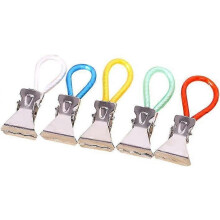 (As show, One size) 5 Pieces Towel Clip Hanging Towels Anti-slip Clips Windproof Clothespins Useful Processed