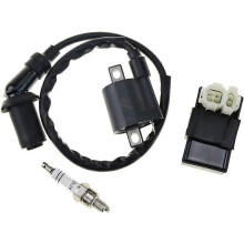 (As show, One size) 6 Pin Ignition Coil with CDI with A7TC Spark Plug Replacement for GY6 50cc 150cc ATV Dirt Bike Scooter