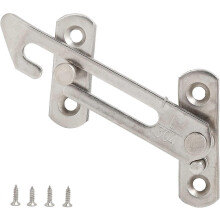 (As show, One size) Windows opening on the left Window limiters, stainless steel casement window limiters, sliding window limiters, patio door locking fittings