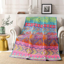 (As show, One size) 1 person bedspread, bohemian bedspread 150x200cm, quilted comforter, modern style single quilted comforter, rechargeable luxury bedspread, super soft,
