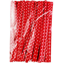 (As show, One size) Red, 100PCS, Twist Dots Tie - Twisted Yarn Bag Closure for Bread/Cookies/Cakes/Confectionery