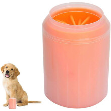 (As show, One size) Dog Cat Puppy Paw Cleaner Portable Detachable Silicone Brush Cleans Sand Mud Dirt Tracks for Active Pet