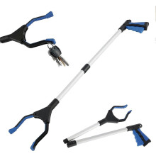 (As show, One size) Garbage PickerBlue, 81cm with Magnetic Handle, Foldable, Garden Grab Tool, Arm Extender, Handicapped