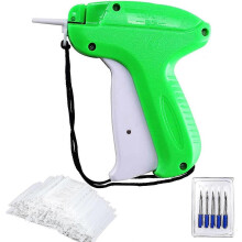 (As show, One size) Garment Price Labeler Tagging Tag Gun Garment Brand Labels with 5000pcs Paddle Threads (5cm) and 5 Spare Needles for Bazaar Clothes Socks Hats Trade