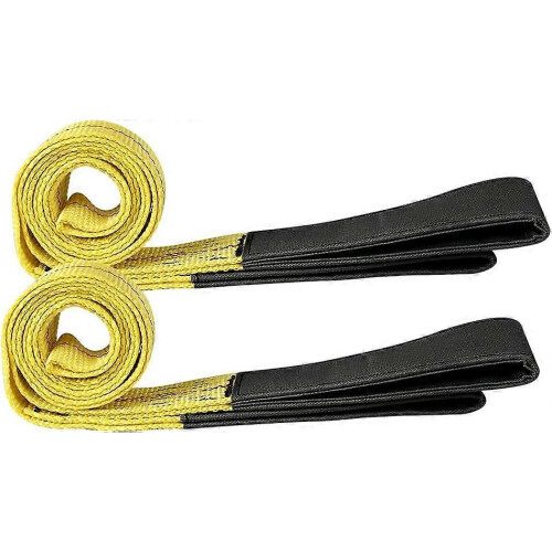 (As show, One size) 2 Pack 1m Heavy Duty Polyester Lifting Straps, 9000lbs Max Breaking Strength