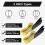 (As show, One size) 2 Pack 1m Heavy Duty Polyester Lifting Straps, 9000lbs Max Breaking Strength 3