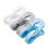 (As show, One size) Gray Set of 4 Thick Plastic Multi-Function Clothes Pegs 5