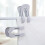 (As show, One size) Gray Set of 4 Thick Plastic Multi-Function Clothes Pegs 2