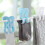 (As show, One size) Gray Set of 4 Thick Plastic Multi-Function Clothes Pegs 3