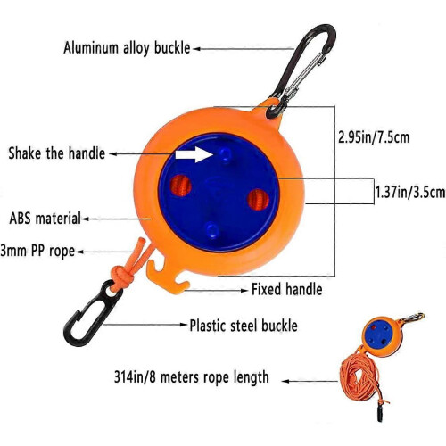 (As show, One size) camping retractable clothesline 1
