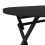 Garden Sanctuary 140x80CM Black Oval Glass Folding Table 5