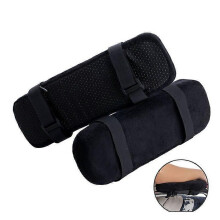 (As show, One size) Set of 2 - Black - Approx 23.5 * 7.5 * 3 cm - Office Arm Rest - Office Chair Armrest Cushion - Office Chair Cushion, Gaming Chair, Camping Chair