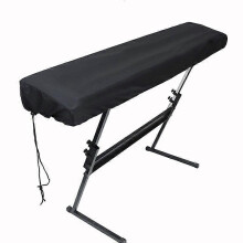 (As show, One size) 1 Piece (Black) Piano Keyboard Cover - Dust Cover with Drawstring - Protection for Electronic Keyboard, Digital Piano, Yamaha, Casio, Roland - 88 Keys