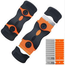 (As show, One size) Ceramic Hob Scraper + 20 Blades, Multipurpose Glass Scraper Ceramic Hob Scraper for Window/Mirror/Floor Cleaning