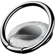 (As show, One size) BlackRing Mobile Phone Holder Metal Glitter Universal Stand Compatible with All Smartphones