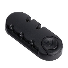 (As show, One size) 2 Piece Black 3 Digit Combination Padlock For Travel Luggage Suitcase Code Lock Fixed Lock Anti-theft Bag Accessories