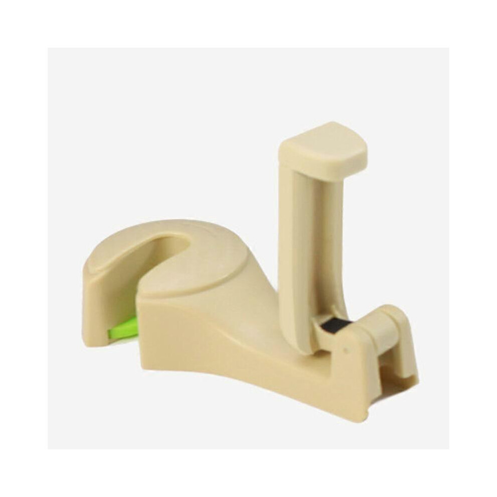 Beige (As Show, One Size) Universal Car Headrest Hook, Vehicle Car Seat Hook With Phone Holder, Multifunctional Car Handbag Storage Hook,