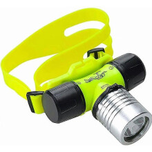 (As show, One size) Scuba Diving Headlamp, 550 Lumens LED Scuba Diving Headlamp Waterproof Flashlight Torch Diver Diving Flashlight for Diving Sports, Hiking