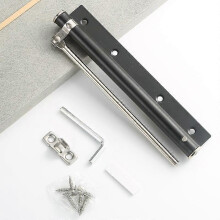 (As show, One size) Stainless Steel Door Closer Adjustable Force Self Closing Door Closer Core Pillar Diameter 16MM Light and Strong Spring Door Closer Durable Silver.bla