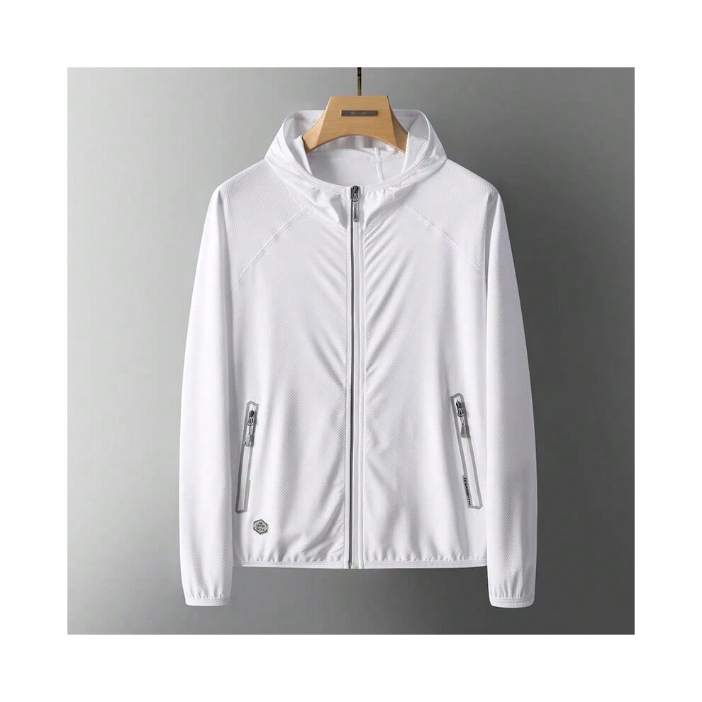 (Women White, 4XL) UPF50+ Summer UV Protection Hoodie Unisex Breathable Ice Silk Outdoor Sports Couple's Beach Street Style Lightweight Jacket-image-OPC-PHNXPWX-NEW