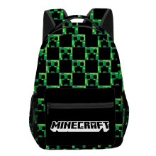 (2) Minecraft School Bag Double-sided Backpack Kids Gift