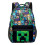 (13) Minecraft School Bag Double-sided Backpack Kids Gift 1