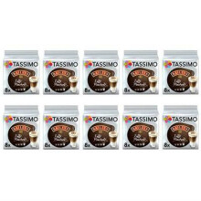 Tassimo Baileys Latte Macchiato Coffee Pods x8 (Pack of 10, Total 80 Pods)