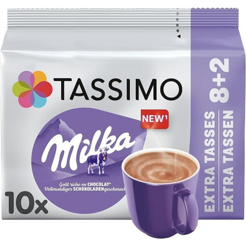 Tassimo Tassimo Hot Chocolate Pods Milka 10 Packs (100 Drinks) 1