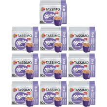 Tassimo Hot Chocolate Pods Milka 10 Packs (100 Drinks)