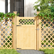 (Natural, 90x150cm) Rural style Rhombus Garden Wooden Gate
