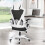 ELFORDSON ELFORDSON Mesh Office Chair Executive Computer Recliner Fabric Work 1