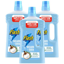 Flash All Purpose & Floor Cleaner, Traditional with Bicarbonate of Soda, 1L (Pack of 3)