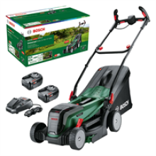 Bosch Universal Rotak 2x18V-37-550 Cordless Lawnmower - Green