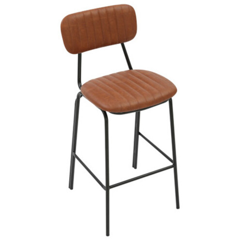 Belluno Brown Kitchen Bar Stool with Fixed Height 2