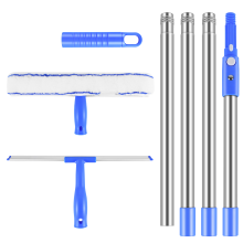 160CM window glass cleaning tool, window cleaning kit, durable and reusable home living room and bathroom cleaning tool set