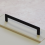 Matt Black Kitchen Cabinet Handle Reeded Ridged 160mm 1