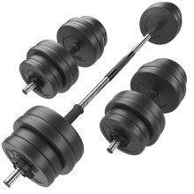 GYM MASTER Adjustable Dumbbell & Barbell Set