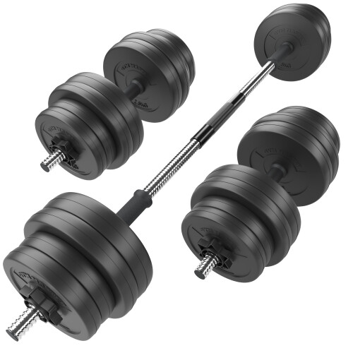 GYM MASTER Adjustable Dumbbell & Barbell Set
