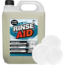 1 x 5L Rinse Aid Commercial Use Low Foaming Natural Dishwasher Cleaner