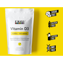 Vitamin D 4000IU Tablets | 365 Vitamin D3 Supplements | High Strength